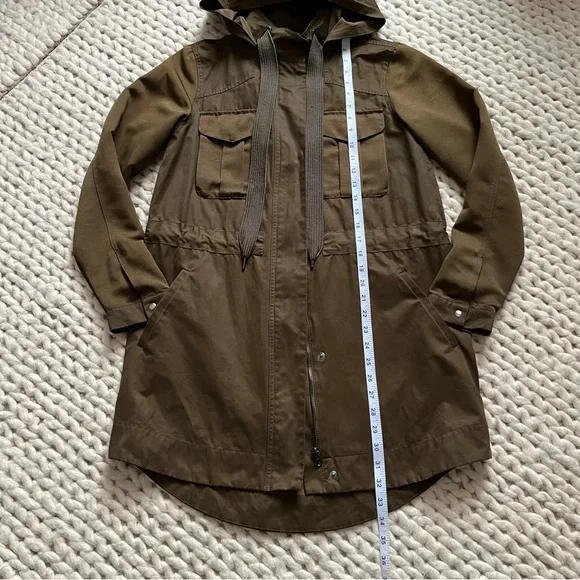 Vera Wang Olive Brown Hooded Jacket by Simply Vera | xsmall - Picture 12 of 16